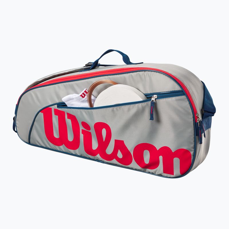 Wilson Junior 3 Pack παιδική τσάντα τένις γκρι WR8023901001 5