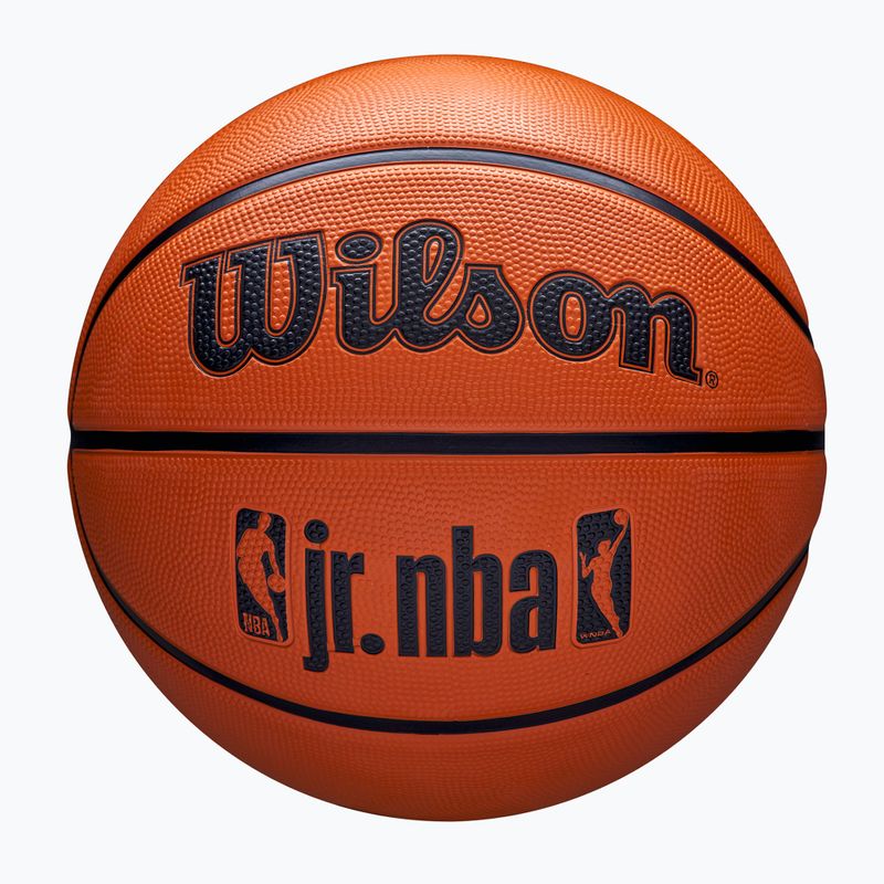 Παιδικό μπάσκετ Wilson NBA JR Drv Fam Logo καφέ μέγεθος 5