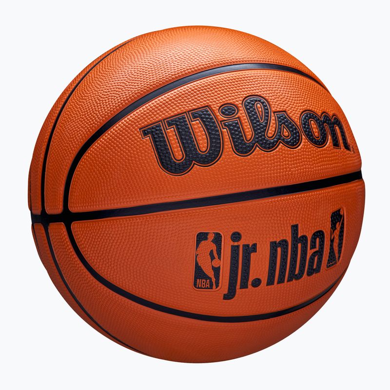 Παιδικό μπάσκετ Wilson NBA JR Drv Fam Logo καφέ μέγεθος 5 2