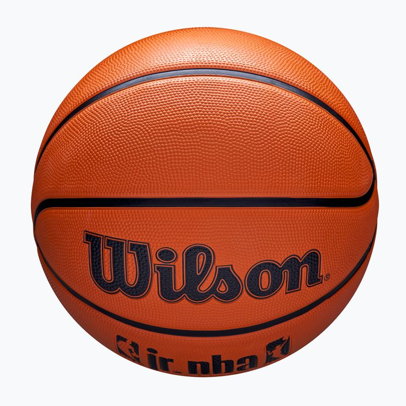 Παιδικό μπάσκετ Wilson NBA JR Drv Fam Logo καφέ μέγεθος 5 4