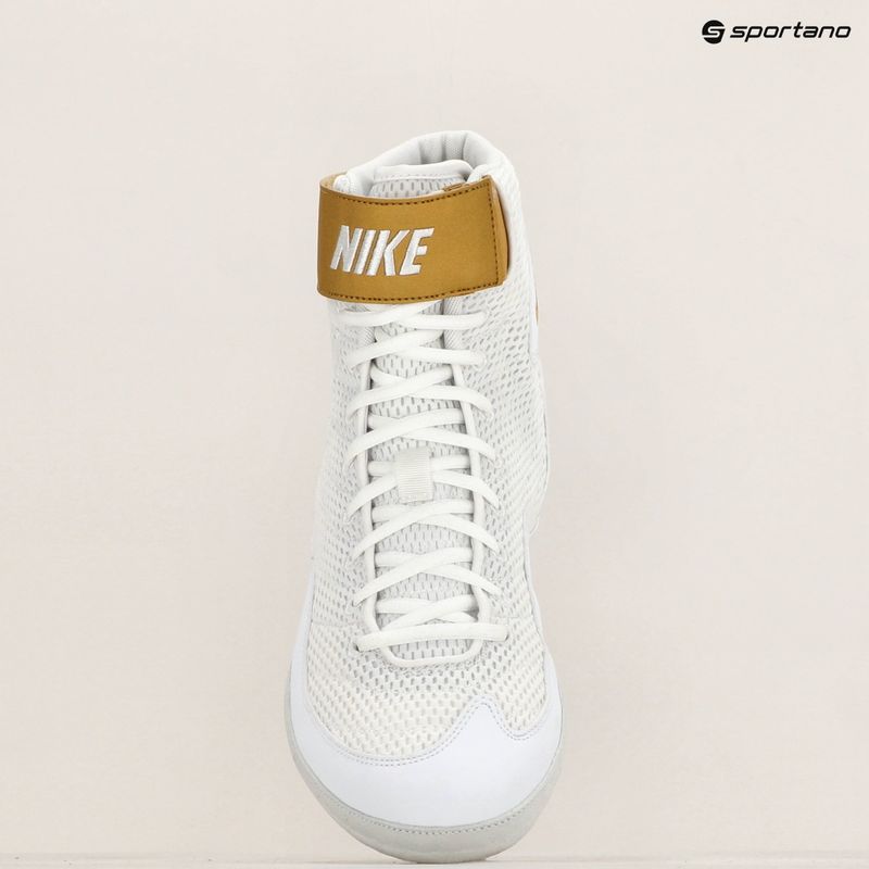 Ανδρικά παπούτσια πάλης Nike Inflict 3 white/metallic gold 9