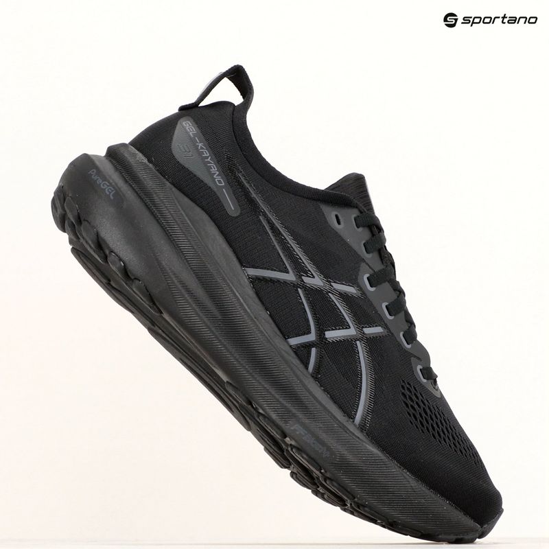 ASICS Gel-Kayano 31 ανδρικά παπούτσια για τρέξιμο μαύρο/μαύρο 10