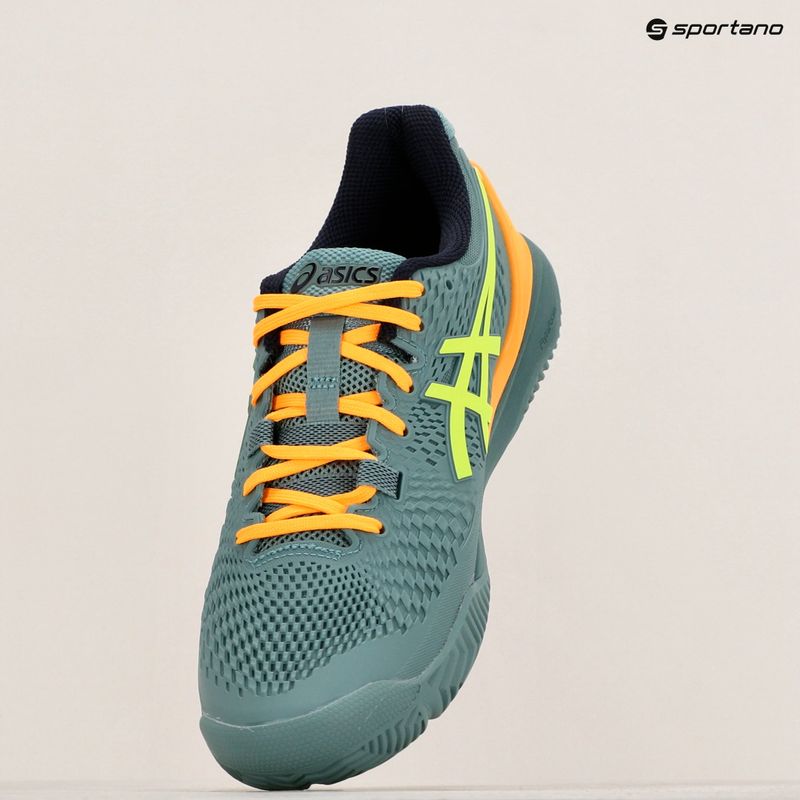 Ανδρικά παπούτσια Padel ASICS Gel-Resolution 9 celadon/safety yellow 15