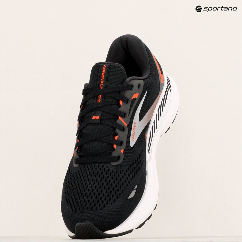 Ανδρικά παπούτσια για τρέξιμο Brooks Adrenaline GTS 23 black/mandarin red/silver 9