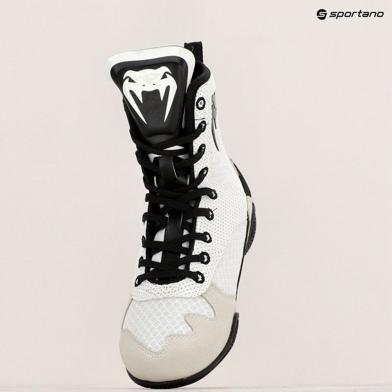 Παπούτσια του μποξ Venum Elite Boxing white/black 19