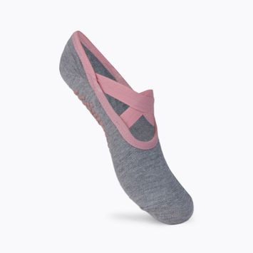 Γυναικείες αντιολισθητικές γκρι κάλτσες γιόγκα της Gaiam 63755