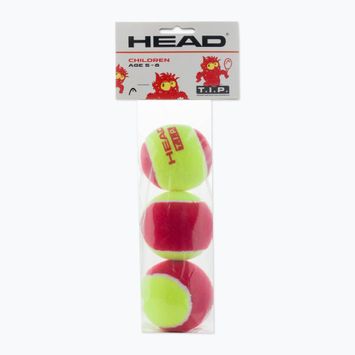 HEAD Tip παιδικές μπάλες τένις 3 τμχ κόκκινες/κίτρινες 578113