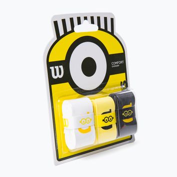 Wilson Minions Overgrip μαξιλαράκια ρακέτας τένις 3 τμχ χρώμα WR8408401