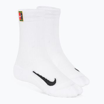 Nike Court Multiplier Cushioned Crew 2ζευγάρια λευκές/λευκές κάλτσες τένις