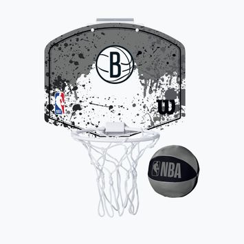 Σετ μπάσκετ Wilson NBA Team Mini Hoop Brooklyn Nets μαύρο