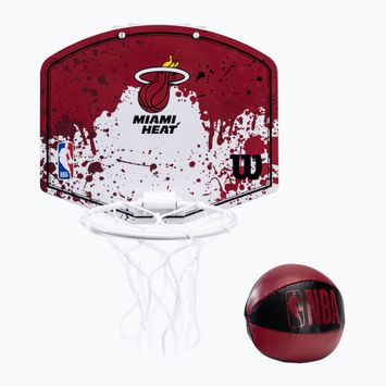 Wilson NBA Miami Heat Mini Hoop μπάσκετ με ταμπλό μπάσκετ κόκκινο WTBA1302MIA