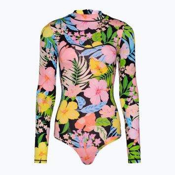 Hurley Sunset District Zip Back Cheeky Surfsuit μαύρο γυναικείο ολόσωμο μαγιό