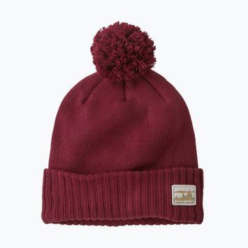 Patagonia Powder Town Beanie χειμερινό καπέλο '73 skyline/carmine red