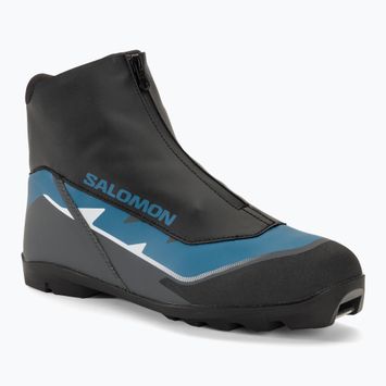 Ανδρικές μπότες cross-country σκι Salomon Escape μαύρο/castlerock/μπλε στάχτη