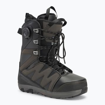 Μπότες snowboard Salomon X Approach Lace SJ Boa μαύρο