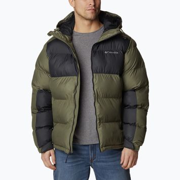 Ανδρικό Columbia Pike Lake II Hooded πέτρινο πράσινο/ καρχαρίας 399 πουπουλένιο μπουφάν με κουκούλα