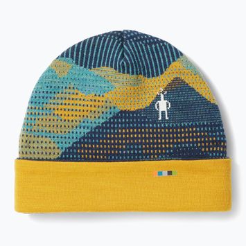 Smartwool Thermal Merino Reversible Cuffed Blueberry mtn scape παιδικό χειμερινό καπέλο