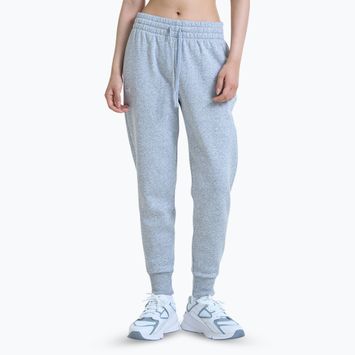 Under Armour γυναικείο Rival Fleece Joggers mod γκρι ελαφρύ ερείκης/λευκό παντελόνι