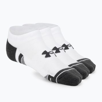 Under Armour Performance Tech 3pk NS κάλτσες λευκό/λευκό/τζέιτ γκρι