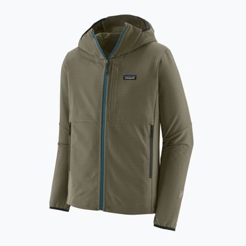 Patagonia ανδρικό R1 TechFace Hoody basin πράσινο φούτερ