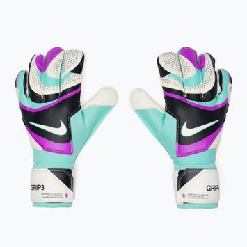 Γάντι τερματοφύλακα Nike Grip 3 μαύρο/υπερ τυρκουάζ/λευκό