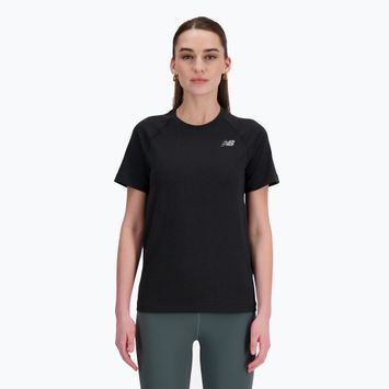 Γυναικείο μαύρο T-shirt New Balance Seamless
