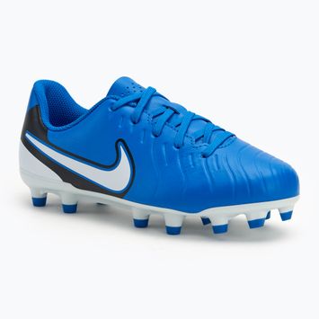 Παιδικά παπούτσια ποδοσφαίρου Nike Tiempo Legend 10 Club FG/MG soar/white