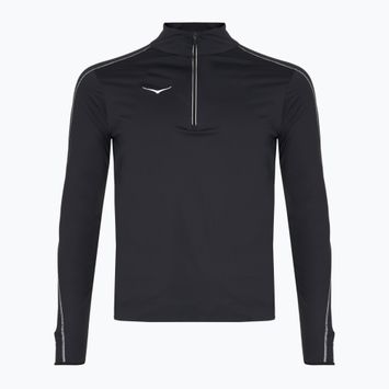 Ανδρικό φούτερ για τρέξιμο HOKA GlideTech Quarter Zip μαύρο