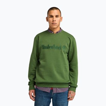 Ανδρικό φούτερ Timberland Embroidery Tonal Crew Neck black forest green