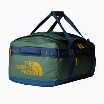 The North Face Base Camp Voyager Duffel 62 l ταξιδιωτική τσάντα σε πράσινο/σκιαστικό μπλε χρώμα