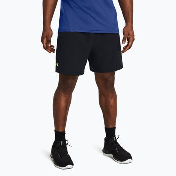 Under Armour ανδρικό προπονητικό σορτς UA Vanish Woven 6in μαύρο/πράσινο χρώμα