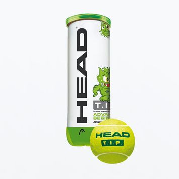 HEAD Tip παιδικές μπάλες τένις 3 τμχ πράσινες/κίτρινες 578133
