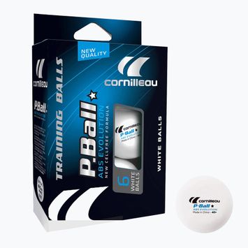 Cornilleau P-Ball* ABS EVOLUTION μπάλες επιτραπέζιας αντισφαίρισης 6 τεμ. Λευκό