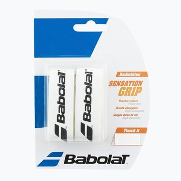 Babolat Grip Sensation περιτύλιγμα ρακέτας μπάντμιντον 2 τεμάχια λευκό.