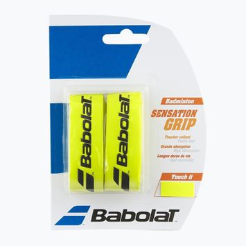 Babolat Grip Sensation περιτύλιγμα ρακέτας μπάντμιντον 2 τεμ. κίτρινο