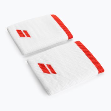 Babolat Λογότυπο Jumbo Wristband 2 τεμάχια λευκό/κόκκινο φιλέτο