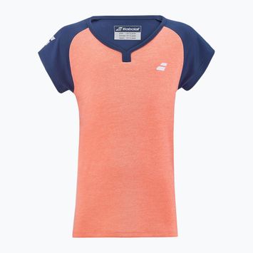 Παιδικό πουκάμισο τένις Babolat Play Cap Sleeve πορτοκαλί 3WTD011