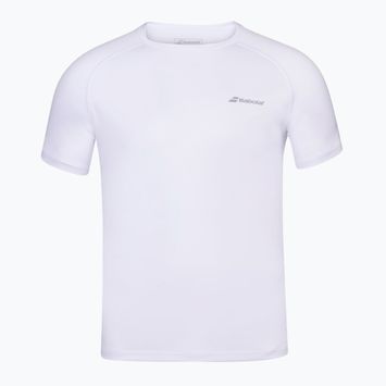 Babolat Play Crew Neck παιδικό t-shirt λευκό/λευκό