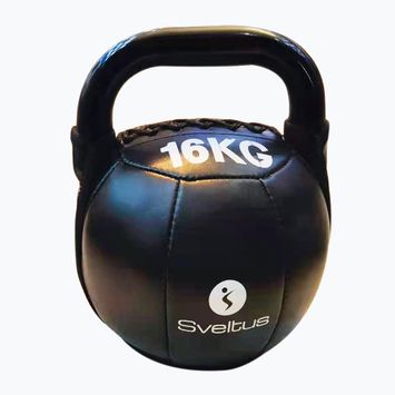 Kettlebell Sveltus Soft PU 16 kg μαύρο