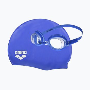 Παιδικό σετ καπέλο + γυαλιά arena Pool μπλε διάφανο/μπλε λευκό 92423/70
