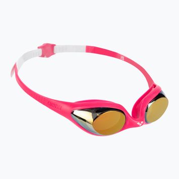 Παιδικά γυαλιά κολύμβησης arena Spider JR Mirror λευκό/ροζ/φούξια
