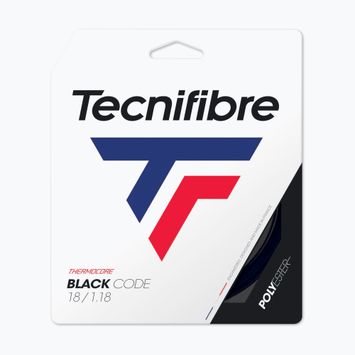 Σπάγγος τένις Tecnifibre Black Code 12 m μαύρο 04GBL118XB
