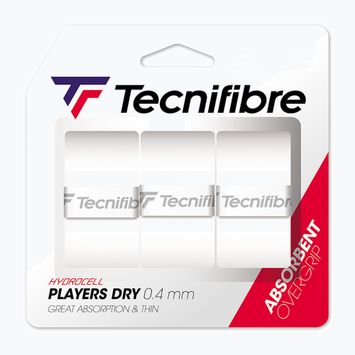 Περιτυλίγματα τένις Tecnifibre Players Dry3 τεμ.white