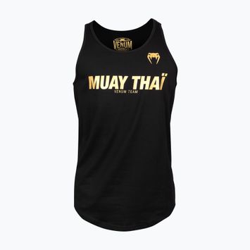 Ανδρικό tank top Venum Muay Thai VT μαύρο/χρυσό