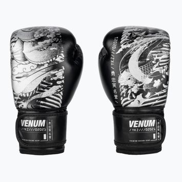 Venum YKZ21 Boxing μαύρα/λευκά παιδικά γάντια πυγμαχίας