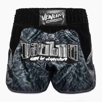 Σορτς προπόνησης Venum Attack Muay Thai black/silver