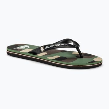 Ανδρικές σαγιονάρες Quiksilver Molokai Art II black/brown/green