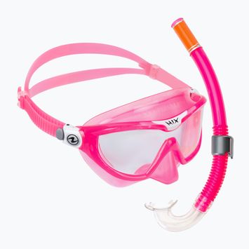 Aqualung Mix Παιδικό σετ αναπνευστήρα Μάσκα + αναπνευστήρας ροζ SC4250209