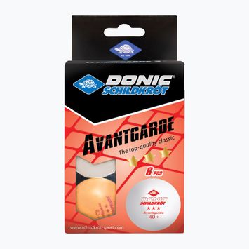 Donic-Schildkröt 3-Star Avantgarde μπάλες επιτραπέζιας αντισφαίρισης Poly 40+ 6 τμχ. χρωματιστές 608533