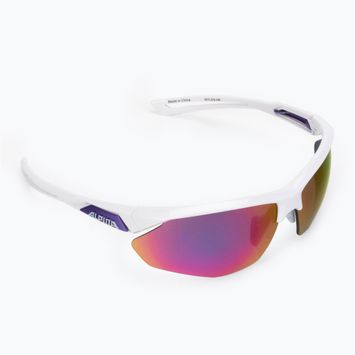 Γυαλιά ποδηλάτου Alpina Defey HR white/purple/purple mirror
